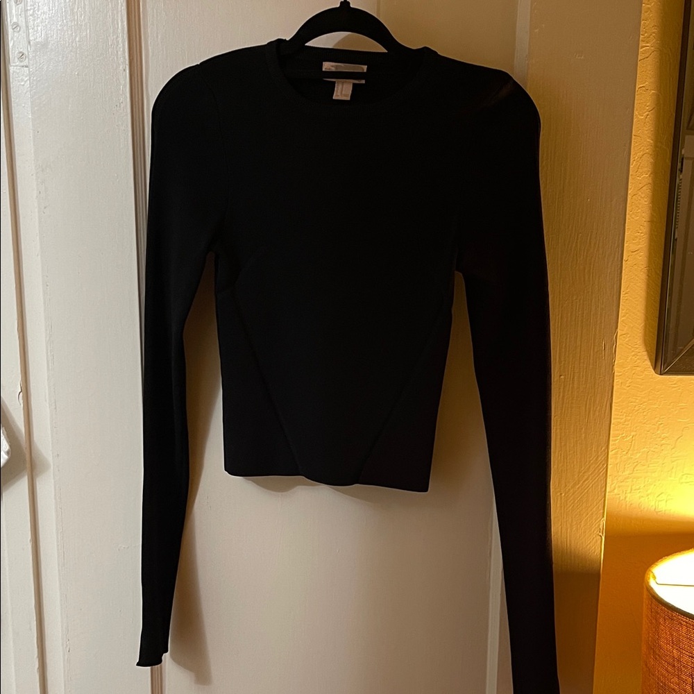 Forever 21 Black Long Sleeve Top